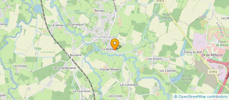 localisation de l'entreprise MONSIEUR REGIS NOEL ALAIN MAGNIN à FRONTENAUD