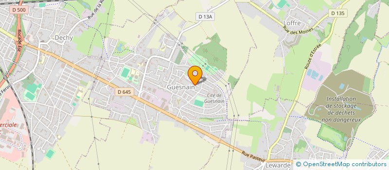 localisation de l'entreprise MONSIEUR REGIS NZUNDU SALAMAU  GUESNAIN