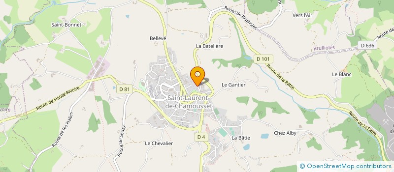 localisation de l'entreprise MONSIEUR REGIS ODIN  SAINT-LAURENT-DE-CHAMOUSSET