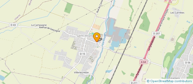 localisation de l'entreprise MONSIEUR REGIS ORIOL  SAINT-HILAIRE