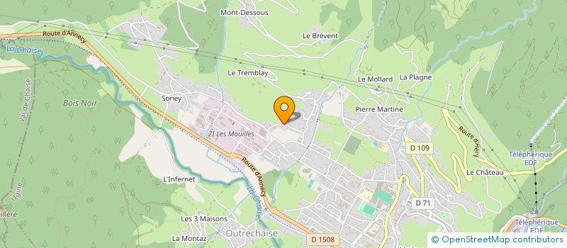 localisation de l'entreprise MONSIEUR REGIS OUVRIER-BONNAZ  UGINE