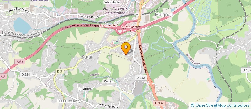 localisation de l'entreprise MONSIEUR REGIS OXANDABURU  BAYONNE