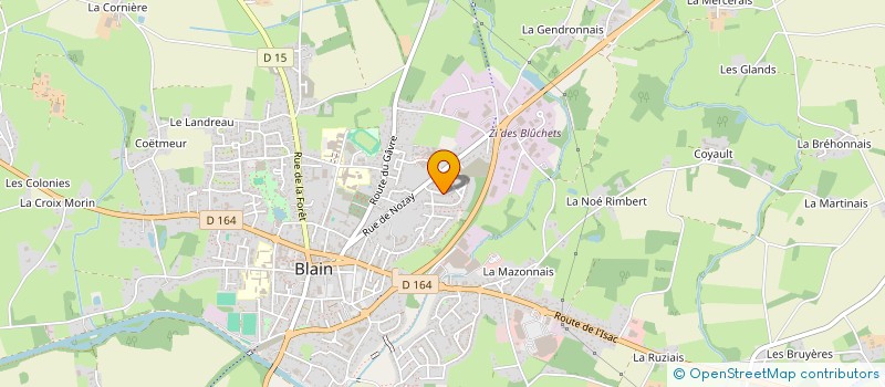 localisation de l'entreprise MONSIEUR REGIS PACHOUD  BLAIN