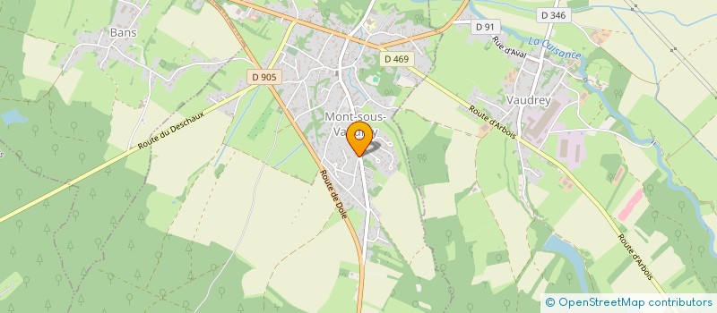 localisation de l'entreprise MONSIEUR REGIS PACTET à MONT-SOUS-VAUDREY