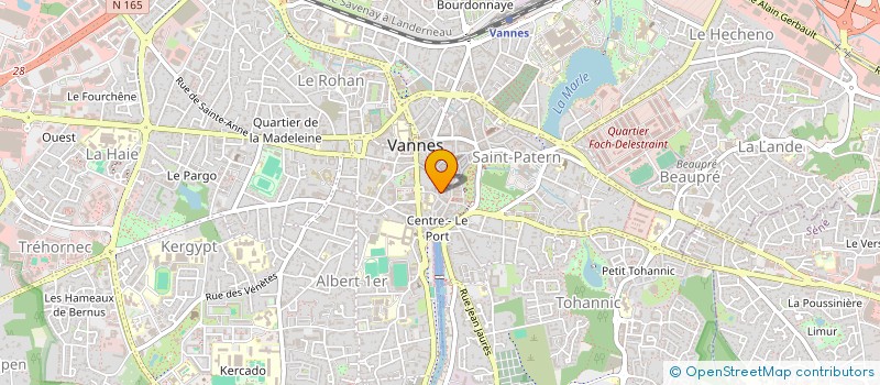 localisation de l'entreprise MONSIEUR REGIS PAJOT à VANNES