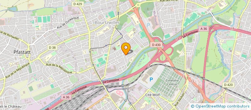 localisation de l'entreprise MONSIEUR REGIS PAPIRER  MULHOUSE