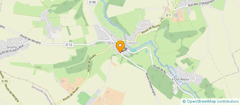 localisation de l'entreprise MONSIEUR REGIS PARRET  BLAINVILLE-CREVON