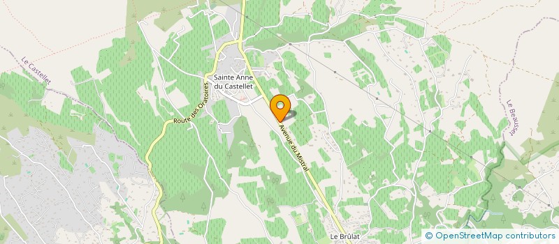 localisation de l'entreprise MONSIEUR REGIS PATENOTRE  LE CASTELLET