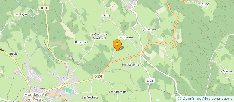 localisation de l'entreprise MONSIEUR REGIS PAUCHON à DUNIERES