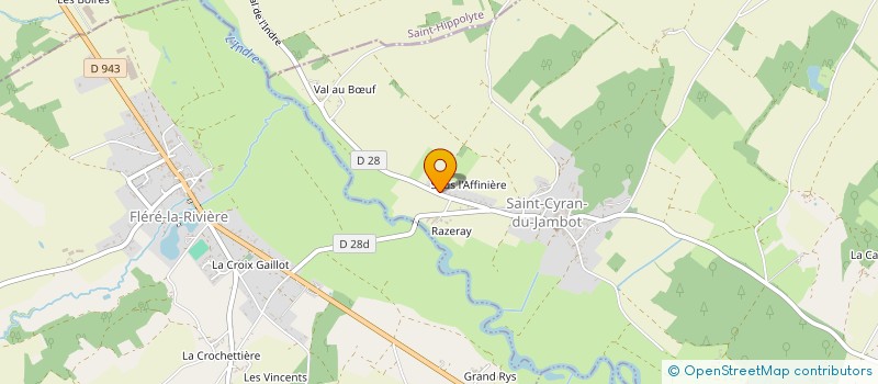 localisation de l'entreprise MONSIEUR REGIS PAULMIER à SAINT-CYRAN-DU-JAMBOT