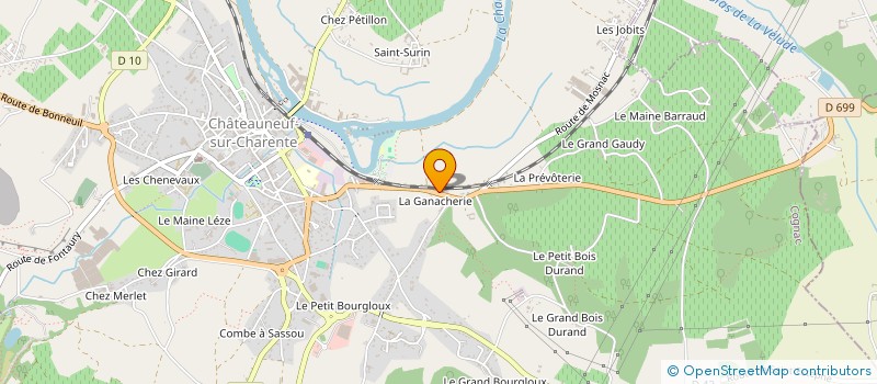 localisation de l'entreprise MONSIEUR REGIS PAVIOT à CHATEAUNEUF-SUR-CHARENTE