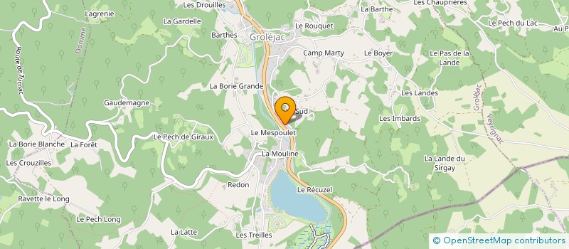 localisation de l'entreprise MONSIEUR REGIS PEGORARO à DOMME