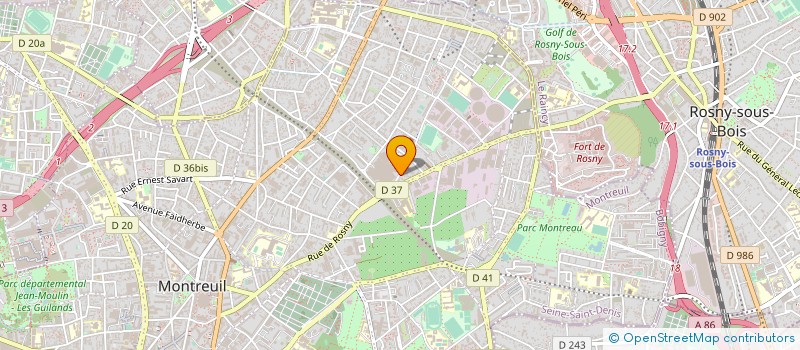 localisation de l'entreprise MONSIEUR REGIS PELISSIER à MONTREUIL