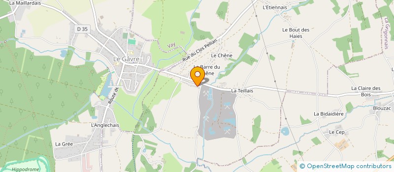 localisation de l'entreprise MONSIEUR REGIS PERDRIAU  VAY