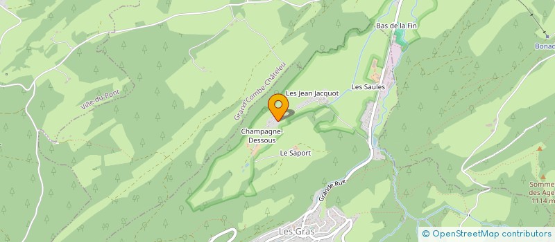 localisation de l'entreprise MONSIEUR REGIS PERREY  LES GRAS