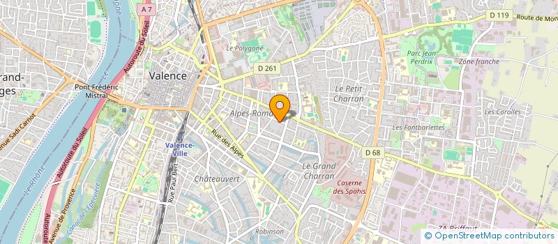 localisation de l'entreprise MONSIEUR REGIS PERRIN à VALENCE