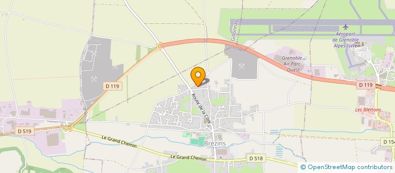 localisation de l'entreprise MONSIEUR REGIS PERRON  BREZINS