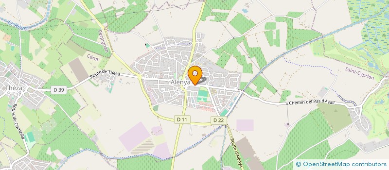 localisation de l'entreprise MONSIEUR REGIS PEYRONNET  CORNEILLA-DEL-VERCOL