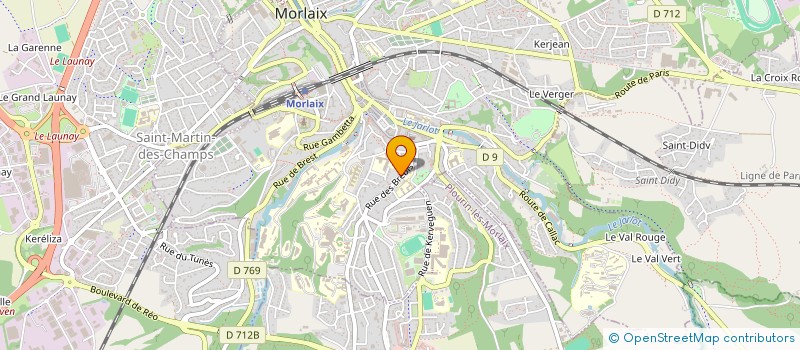 localisation de l'entreprise MONSIEUR REGIS PILLET  MORLAIX