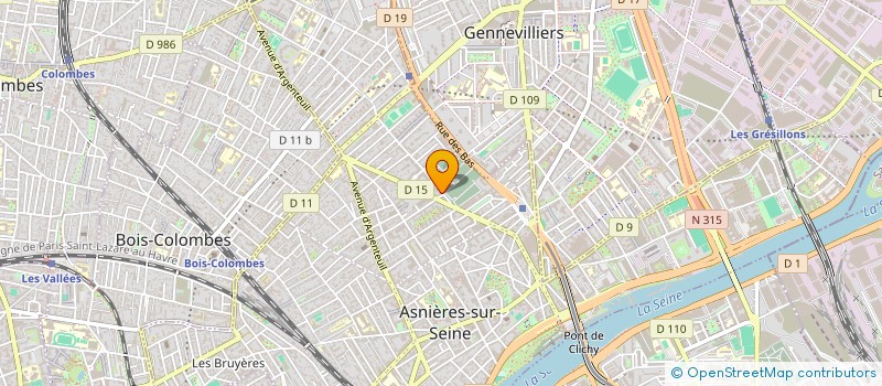 localisation de l'entreprise MONSIEUR REGIS PLACIDE  ASNIERES-SUR-SEINE