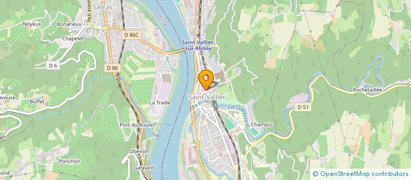 localisation de l'entreprise MONSIEUR REGIS PLOTON à SAINT-VALLIER