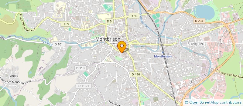 localisation de l'entreprise MONSIEUR REGIS POIRIEUX  MONTBRISON