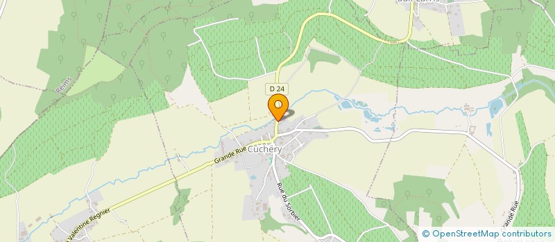 localisation de l'entreprise MONSIEUR REGIS POISSINET  CUCHERY