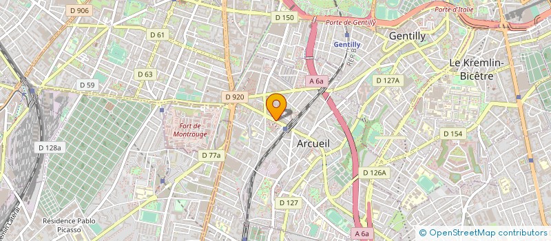 localisation de l'entreprise MONSIEUR REGIS POLESE  ARCUEIL