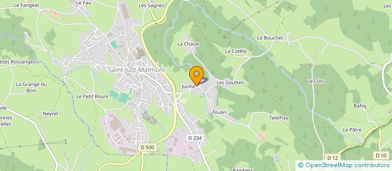 localisation de l'entreprise MONSIEUR REGIS PONCET  SAINT-JUST-MALMONT