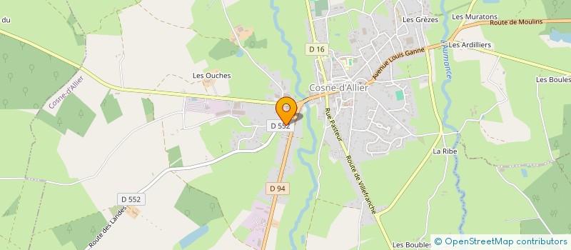 localisation de l'entreprise MONSIEUR REGIS PONCY  COSNE-D'ALLIER