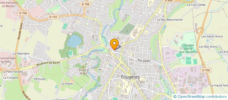 localisation de l'entreprise MONSIEUR REGIS POUREYRON  FOUGERES