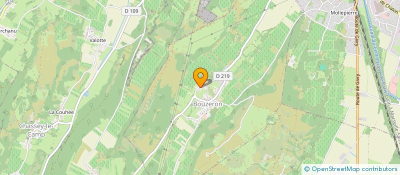 localisation de l'entreprise MONSIEUR REGIS POUSSARDIN  BOUZERON