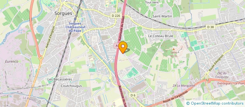 localisation de l'entreprise MONSIEUR REGIS PRUNIER  SORGUES