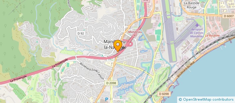 localisation de l'entreprise MONSIEUR REGIS PUCELJ  MANDELIEU-LA-NAPOULE