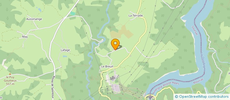 localisation de l'entreprise MONSIEUR REGIS RABIER à SOURSAC