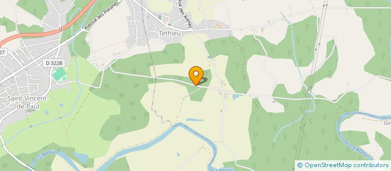 localisation de l'entreprise MONSIEUR REGIS RAULET  TETHIEU