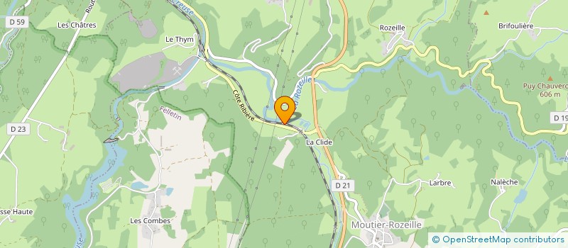 localisation de l'entreprise MONSIEUR REGIS RENIMEL à MOUTIER-ROZEILLE