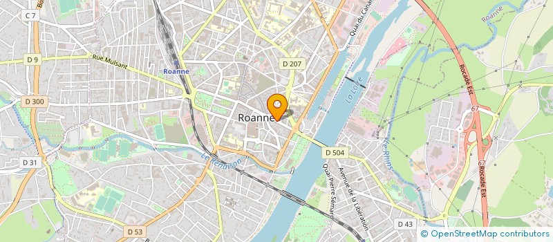 localisation de l'entreprise MONSIEUR REGIS RIVIERE à ROANNE