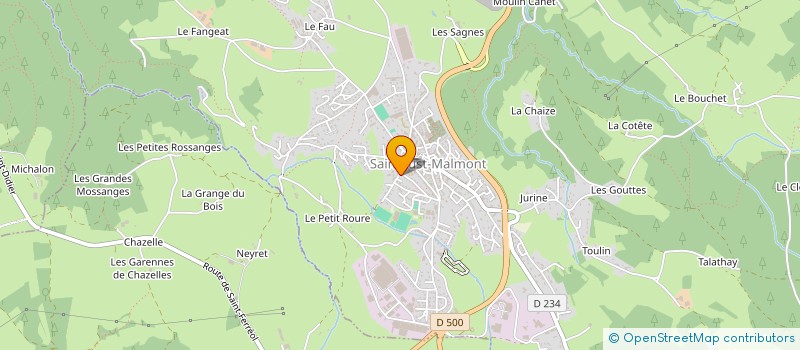 localisation de l'entreprise MONSIEUR REGIS ROBERT  SAINT-JUST-MALMONT