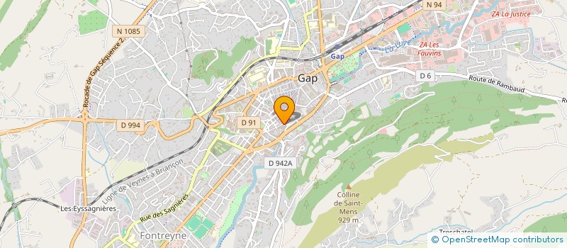 localisation de l'entreprise MONSIEUR REGIS RODRIGUEZ  GAP