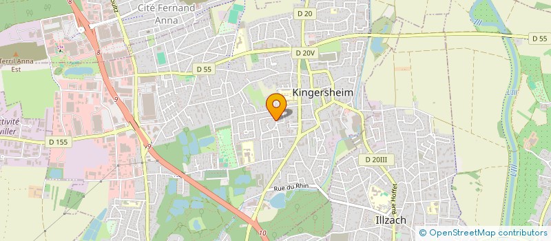 localisation de l'entreprise MONSIEUR REGIS ROMITI  KINGERSHEIM