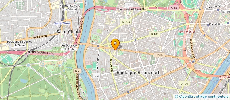 localisation de l'entreprise MONSIEUR REGIS RUBY à BOULOGNE-BILLANCOURT