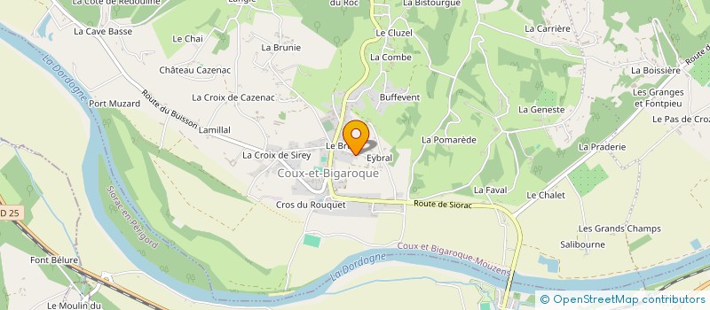 localisation de l'entreprise MONSIEUR REGIS SARTRAND  COUX ET BIGAROQUE-MOUZENS