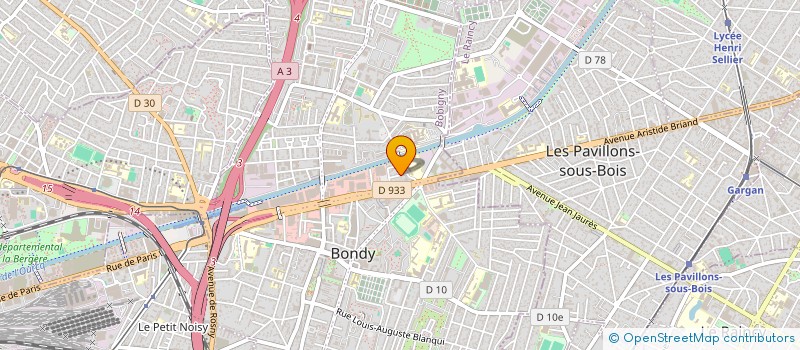 localisation de l'entreprise MONSIEUR REGIS SEAO  BONDY