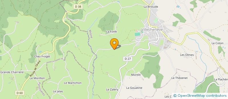 localisation de l'entreprise MONSIEUR REGIS SERRAILLE  VILLECHENEVE