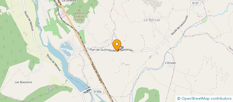 localisation de l'entreprise MONSIEUR REGIS SIMOND  LE BERSAC