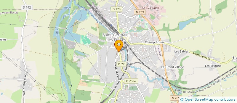 localisation de l'entreprise MONSIEUR REGIS SOUFFERANT  SAINT-GERMAIN-DES-FOSSES