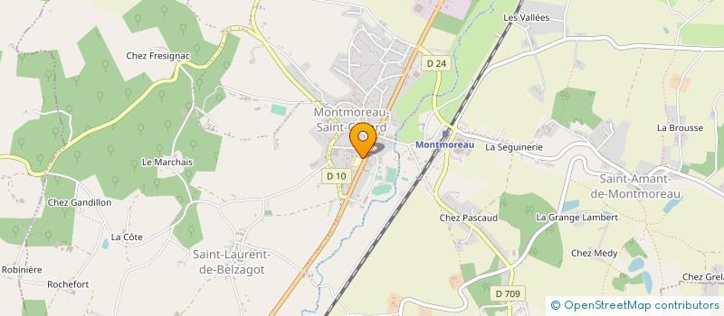 localisation de l'entreprise MONSIEUR REGIS STEFANIAK à MONTMOREAU