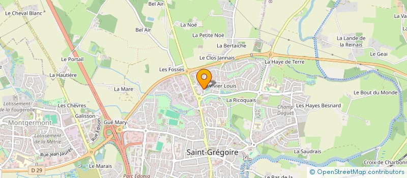 localisation de l'entreprise MONSIEUR REGIS STEPHANT à SAINT-GREGOIRE