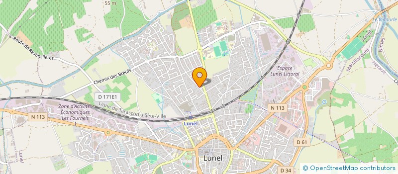 localisation de l'entreprise MONSIEUR REGIS TALBOURDET  LUNEL